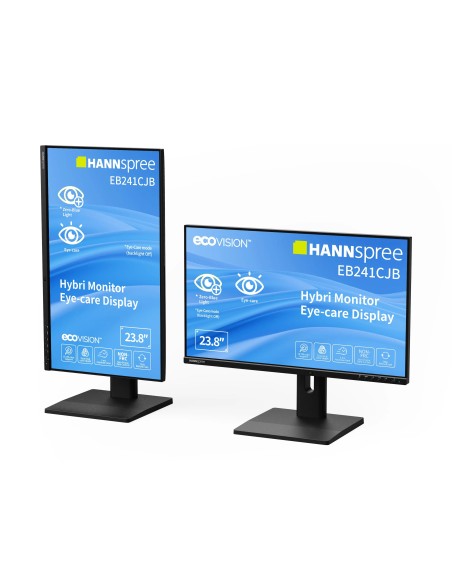 Hannspree Hybri Monitor EB241CJB pantalla para PC 60,5 cm (23.8") 1920 x 1080 Pixeles Full HD LCD Negro