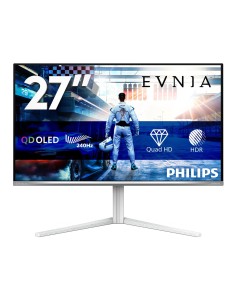 Philips Evnia 6000 27M2N6501L 00 pantalla para PC 67,3 cm (26.5") 2560 x 1440 Pixeles Quad HD QD-OLED Blanco 2