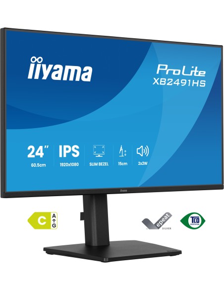 iiyama ProLite XB2491HS-B1 pantalla para PC 60,5 cm (23.8") 1920 x 1080 Pixeles Full HD LCD Negro