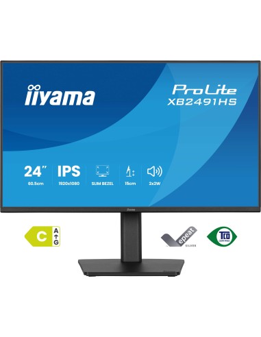 iiyama ProLite XB2491HS-B1 pantalla para PC 60,5 cm (23.8") 1920 x 1080 Pixeles Full HD LCD Negro