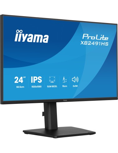iiyama ProLite XB2491HS-B1 pantalla para PC 60,5 cm (23.8") 1920 x 1080 Pixeles Full HD LCD Negro