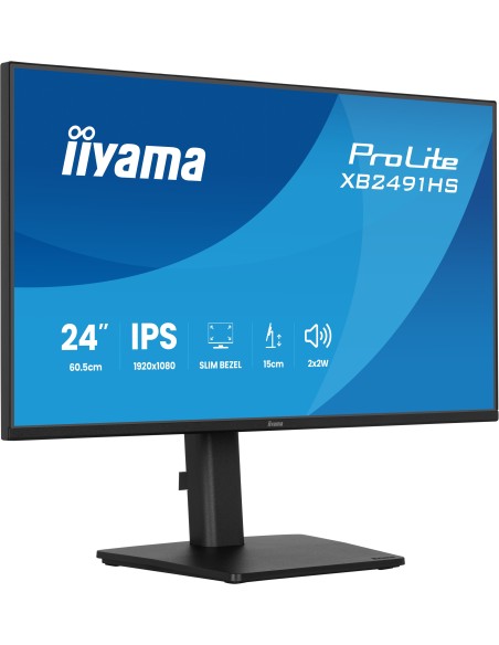 iiyama ProLite XB2491HS-B1 pantalla para PC 60,5 cm (23.8") 1920 x 1080 Pixeles Full HD LCD Negro