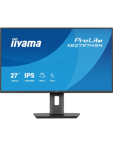 iiyama ProLite XB2797HSN-B1 pantalla para PC 68,6 cm (27") 1920 x 1080 Pixeles Full HD LCD Negro