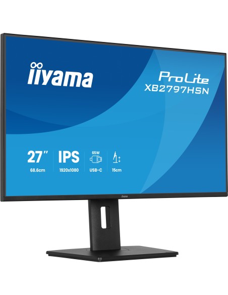 iiyama ProLite XB2797HSN-B1 pantalla para PC 68,6 cm (27") 1920 x 1080 Pixeles Full HD LCD Negro