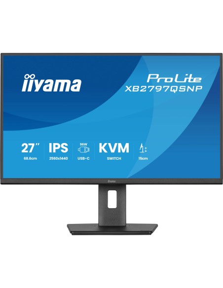 iiyama ProLite XB2797QSNP-B1 pantalla para PC 68,6 cm (27") 2560 x 1440 Pixeles Quad HD LCD Negro