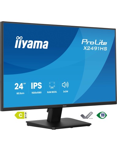 iiyama ProLite X2491HS-B1 pantalla para PC 60,5 cm (23.8") 1920 x 1080 Pixeles Full HD LCD Negro