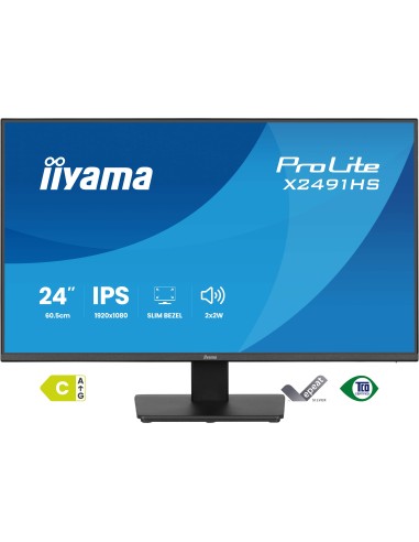 iiyama ProLite X2491HS-B1 pantalla para PC 60,5 cm (23.8") 1920 x 1080 Pixeles Full HD LCD Negro