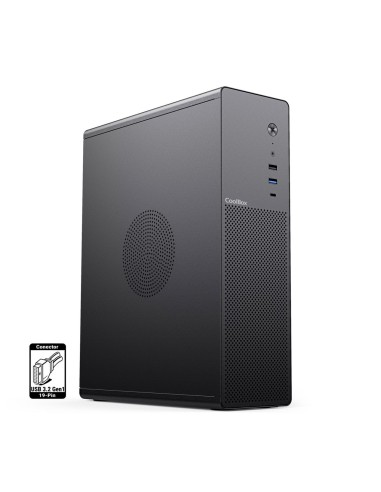 CoolBox CAJA MATX SLIM T100 USB-C 3.2 GEN1 FULL METAL S FTE + 1 VENT. 90MM