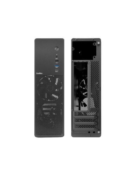 CoolBox CAJA MATX SLIM T100 USB-C 3.2 GEN1 FULL METAL S FTE + 1 VENT. 90MM