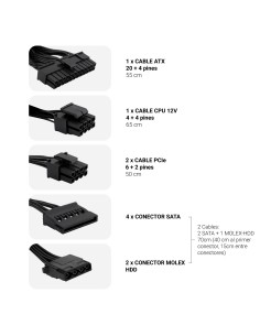 CoolBox FUENTE DE ALIMENTACION ATX POWERLINE III 550W 85%EFI 2