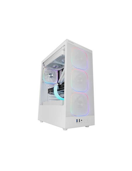 CAJA ATX MARS GAMING MC-NEBULAW MESH 4xVENT ARGB GPU MAX 302MM CPU MAX 160MM SIN F.A USB-C BLANCO