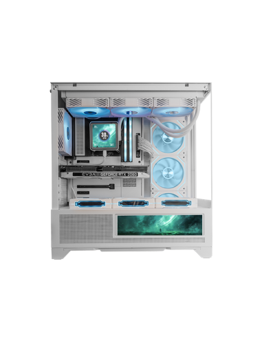 Mars Gaming MCLCDXW carcasa de ordenador Midi Tower Blanco