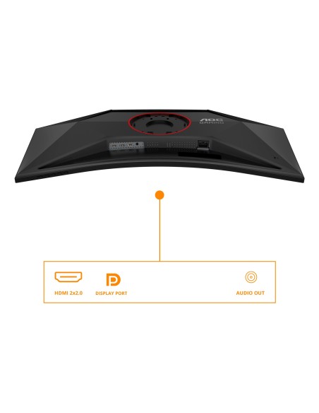 AOC G4 CU34G4 pantalla para PC 86,4 cm (34") 3440 x 1440 Pixeles Wide Quad HD LED Negro, Rojo