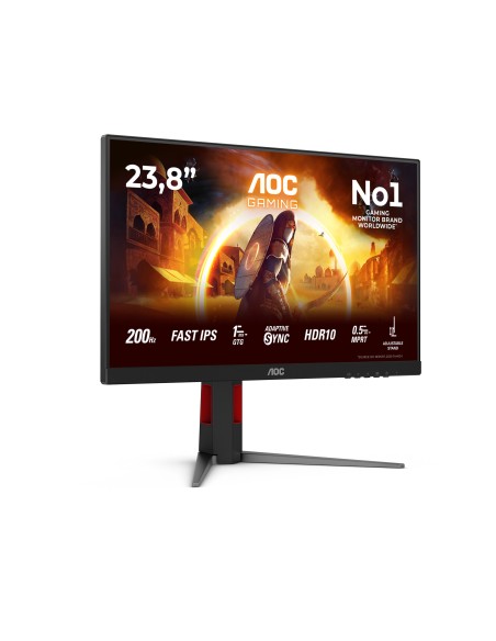 AOC G4 24G4HA pantalla para PC 60,5 cm (23.8") 1920 x 1080 Pixeles Full HD LED Negro, Rojo