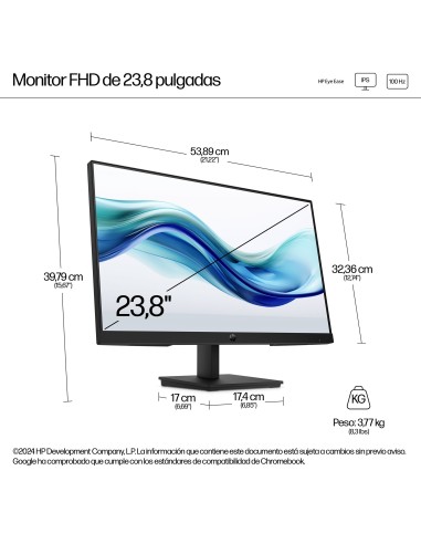 HP Series 3 Pro Monitor FHD de 23,8 pulgadas - 324pf
