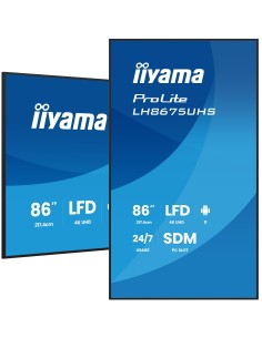 iiyama LH8675UHS-B2AG pantalla de señalización Pantalla plana para señalización digital 2,17 m (85.6") LCD Wifi 500 cd   m² 4K