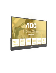 AOC 16T20E2 monitor o TV portátil Monitor portátil Negro 39,6 cm (15.6") LED 1920 x 1080 Pixeles 2