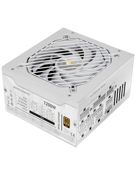 Mars Gaming MPB1200PSIW unidad de fuente de alimentación 1200 W Blanco