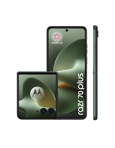 Motorola razr 70 plus 17,5 cm (6.9") SIM doble Android 16.0 5G USB Tipo C 12 GB 512 GB 4500 mAh Verde oscuro
