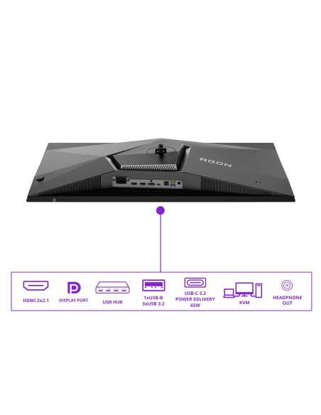 AOC AGON PRO AG326UZD2 pantalla para PC 80 cm (31.5") 3840 x 2160 Pixeles 4K Ultra HD OLED Negro