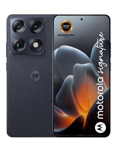 Motorola signature 17,2 cm (6.78") SIM doble Android 16.0 5G USB Tipo C 12 GB 256 GB 5200 mAh Azul oscuro