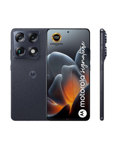 Motorola signature 17,2 cm (6.78") SIM doble Android 16.0 5G USB Tipo C 12 GB 256 GB 5200 mAh Azul oscuro