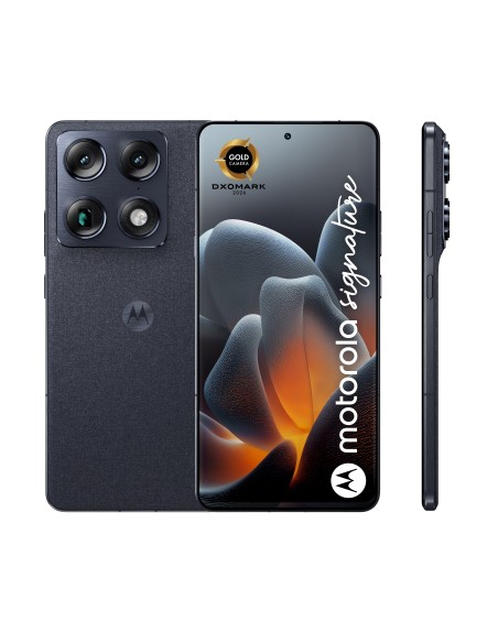 Motorola signature 17,2 cm (6.78") SIM doble Android 16.0 5G USB Tipo C 12 GB 256 GB 5200 mAh Azul oscuro