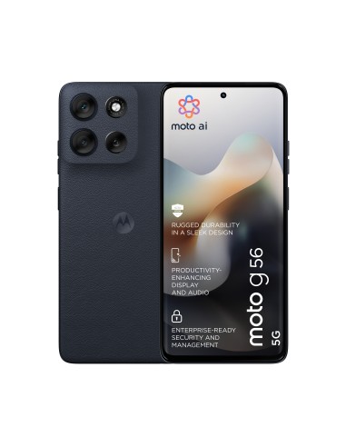 Motorola moto g56 5G 17,1 cm (6.72") Ranura híbrida Dual SIM Android 15 USB Tipo C 8 GB 256 GB 5200 mAh Negro
