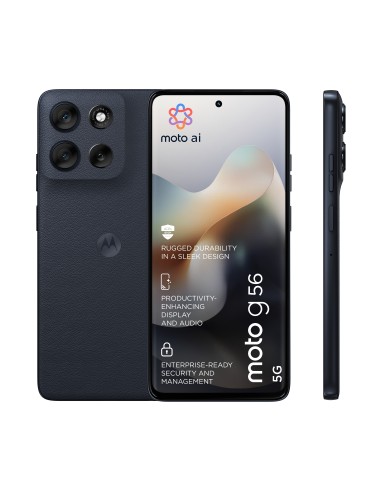 Motorola moto g56 5G 17,1 cm (6.72") Ranura híbrida Dual SIM Android 15 USB Tipo C 8 GB 256 GB 5200 mAh Negro