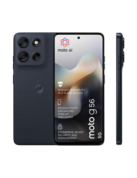 Motorola moto g56 5G 17,1 cm (6.72") Ranura híbrida Dual SIM Android 15 USB Tipo C 8 GB 256 GB 5200 mAh Negro