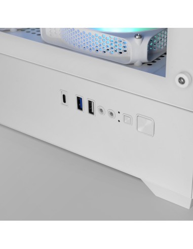 Mars Gaming MCQUANTUMW carcasa de ordenador Midi Tower Blanco