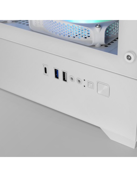 Mars Gaming MCQUANTUMW carcasa de ordenador Midi Tower Blanco