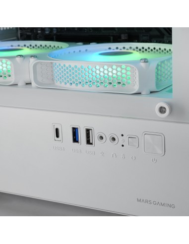 Mars Gaming MCVECTORW carcasa de ordenador Mini Tower Blanco