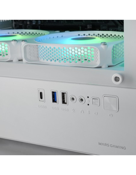 Mars Gaming MCVECTORW carcasa de ordenador Mini Tower Blanco
