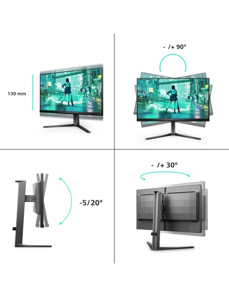 Philips Evnia 3000 25M2N3200U 00 pantalla para PC 62,2 cm (24.5") 1920 x 1080 Pixeles Full HD LCD Negro