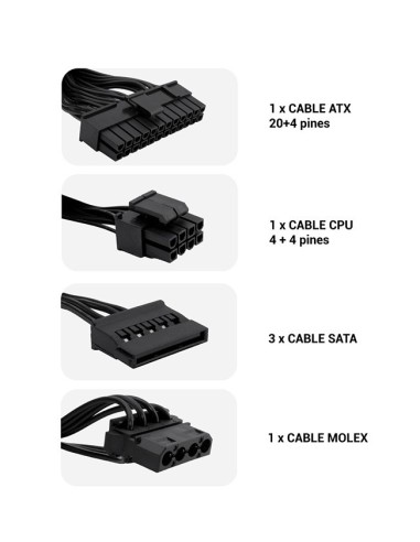 CoolBox FUENTE DE ALIMENTACION SFX BLACK550 GR-S 550W NEGRA