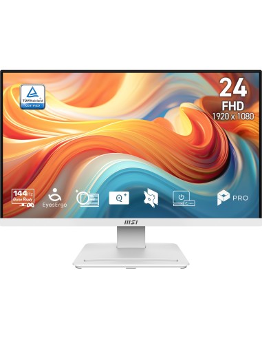 MSI Pro MP241W E14V pantalla para PC 60,5 cm (23.8") 1920 x 1080 Pixeles Full HD LCD Blanco