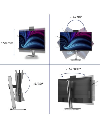 Philips 4000 series 27B2U4601H 00 pantalla para PC 68,6 cm (27") 2560 x 1440 Pixeles Quad HD LCD Negro