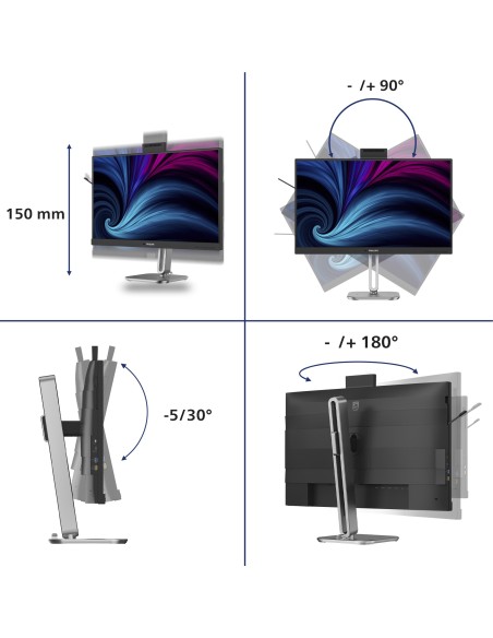 Philips 4000 series 27B2U4601H 00 pantalla para PC 68,6 cm (27") 2560 x 1440 Pixeles Quad HD LCD Negro