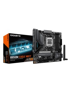GIGABYTE B850M EAGLE WIFI7 Placa Base – CPUs AMD Ryzen Serie 9000, VRM digital de 8+2+2 fases, hasta 8200 MHz DDR5 (O.C.), 1×
