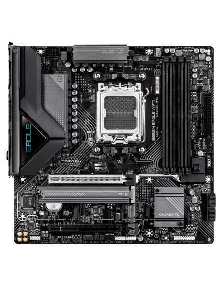 GIGABYTE B850M EAGLE WIFI7 Placa Base – CPUs AMD Ryzen Serie 9000, VRM digital de 8+2+2 fases, hasta 8200 MHz DDR5 (O.C.), 1×