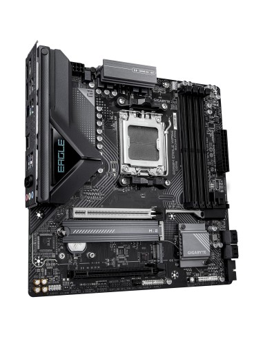 GIGABYTE B850M EAGLE WIFI6E Placa Base - Procesadores AMD Ryzen Serie 9000, VRM digital de 8+2+2 fases, hasta 8200MHz DDR5
