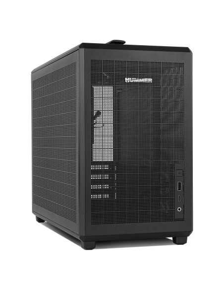 NOX Hummer Mini torre M-ATX portable mesh Ngr