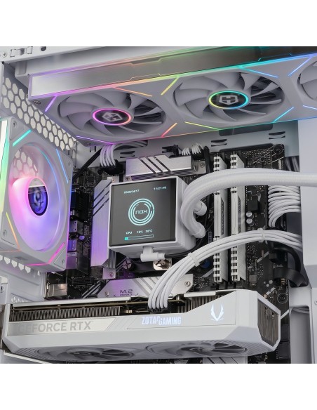NOX Hummer Semitorre ATX cristal curvo ARGB Blnc