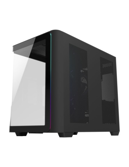 FSP M580-BP Plus Carcasa Midi Tower mITX, mATX Negro ARGB
