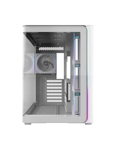 FSP M580-WP Plus Carcasa Midi Tower mITX, mATX Blanco ARGB 2