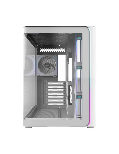 FSP M580-WP Plus Carcasa Midi Tower mITX, mATX Blanco ARGB
