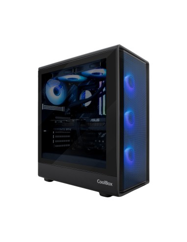 CoolBox GAMING CAJA ATX GA700 DARKSIDE USB-C 3.2 GEN1 CRISTAL AHUMADO