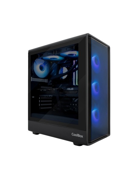 CoolBox GAMING CAJA ATX GA700 DARKSIDE USB-C 3.2 GEN1 CRISTAL AHUMADO