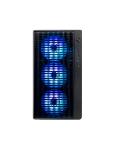 CoolBox GAMING CAJA MATX GM350 DARKFACE USB-C 3.2 GEN1 CRISTAL AHUMADO